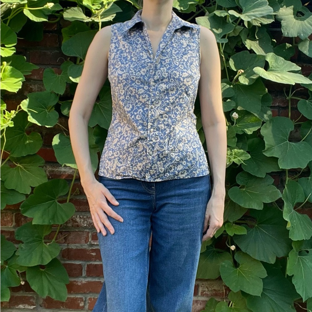 Cotton Floral Print Tank
